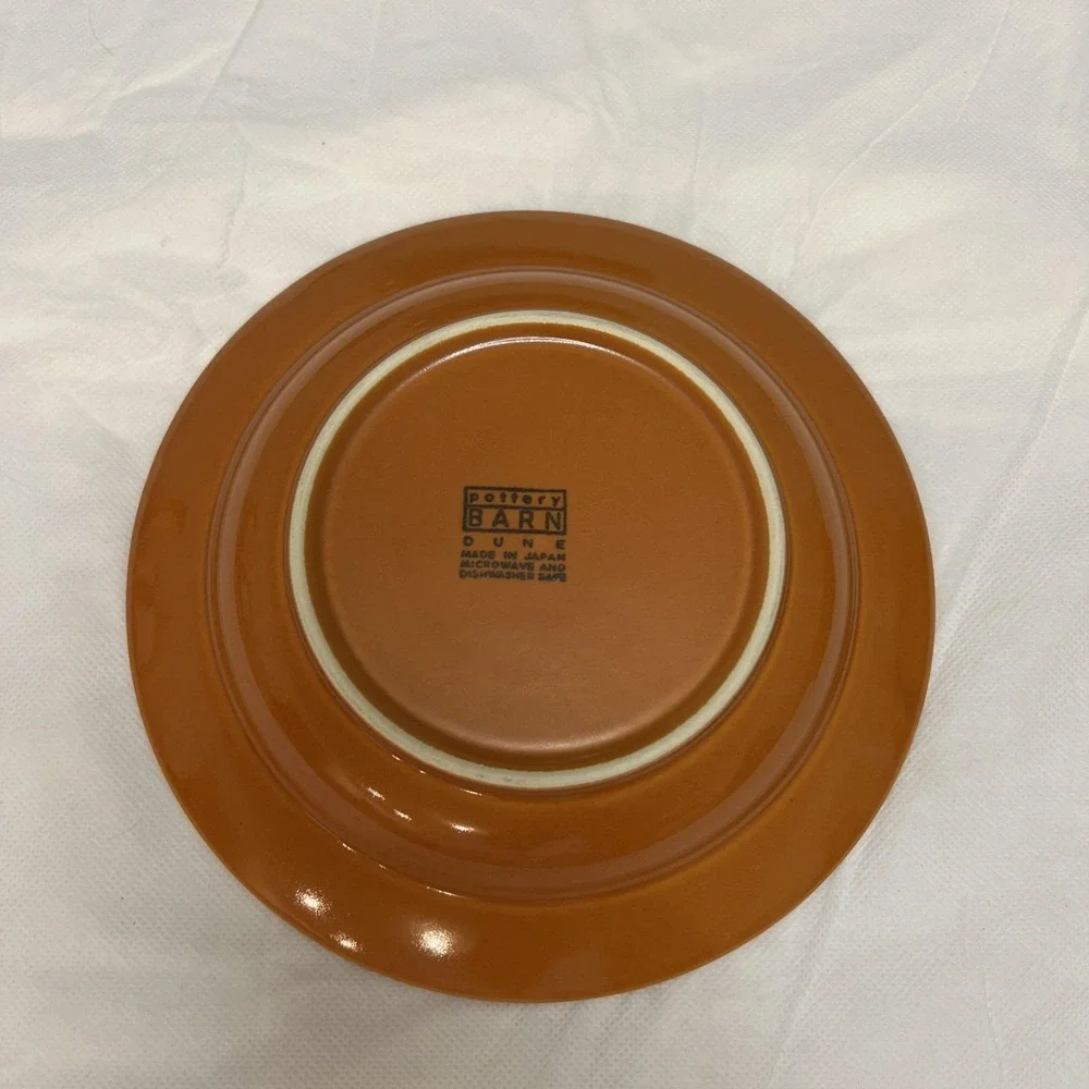 Vtg Pottery Barn Dune Persimmon Bowls 4 Retro MCM Boho Replacement